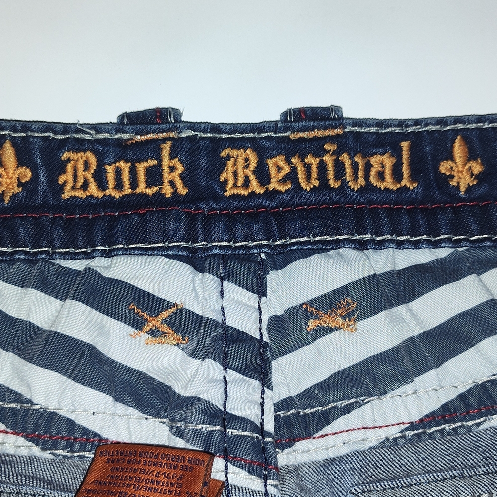 Rock Revival Men Blue Jeans 38 X 34 - Picture 8 of 9
